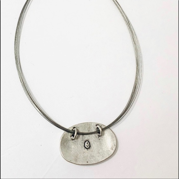 Antique Premier Designs Modernist Wire Necklace - Picture 3 of 8